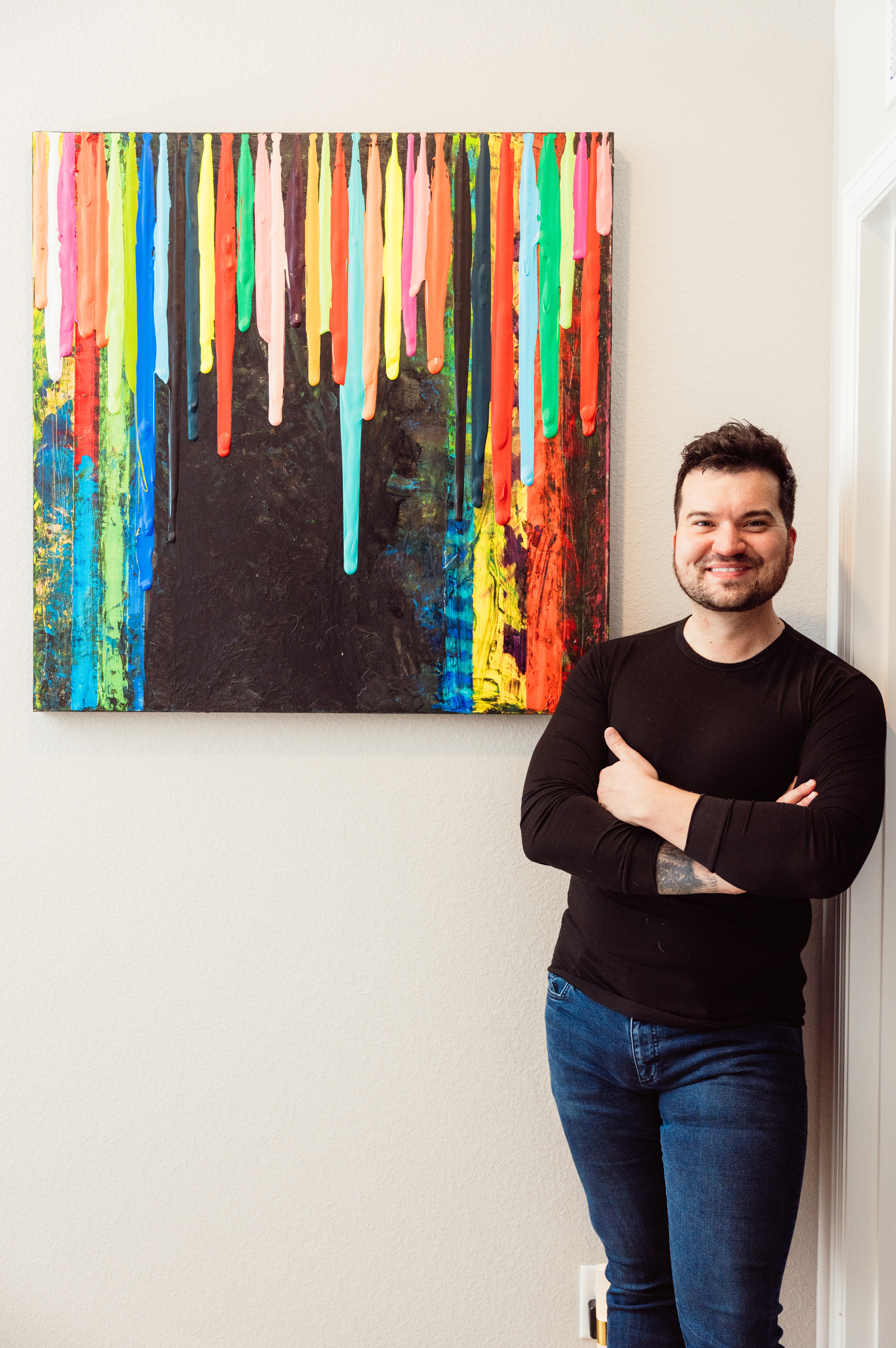 Michael Coleman with Puppies